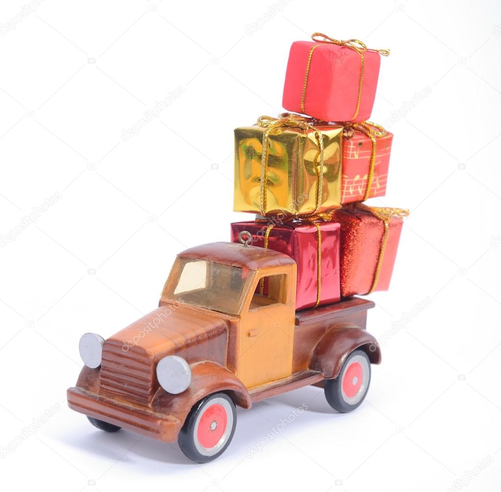 truck with gifts,