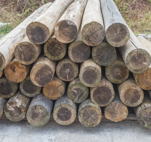 Stapel hout — Stockfoto