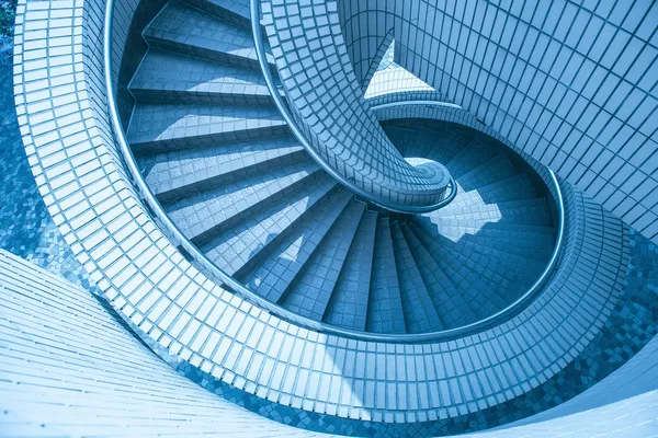 Escalera de hormigón espiral — Foto de Stock