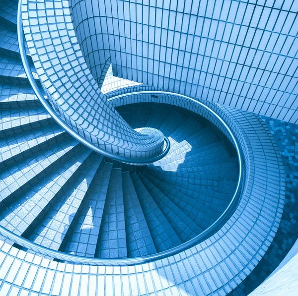 Escalera de hormigón espiral . — Foto de Stock