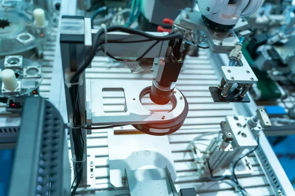 Inteligentny Robot Przemyśle Wytwórczym Dla Przemysłu Koncepcji Technologii Robotyczny System — Zdjęcie stockowe