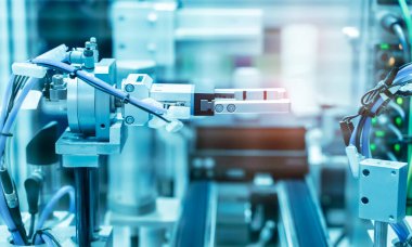 Endüstriyel makinede robotik ve pnömatik piston ünitesi, otomatik sıkıştırılmış hava fabrikası üretimi