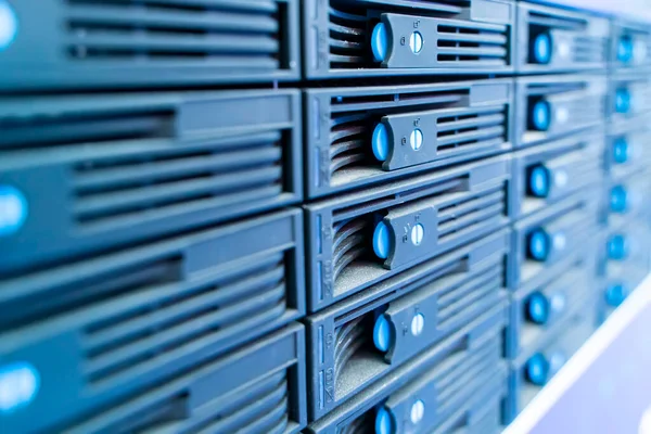 Pannello Server Moderni Nel Data Center — Foto Stock