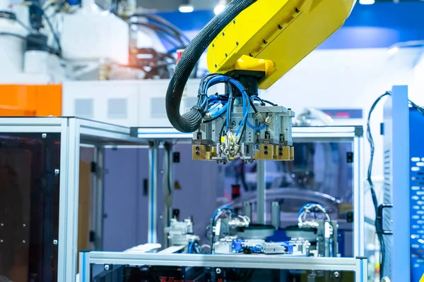 Proceso Montaje Inspección Fabricación Automática Alto Rendimiento Línea Producción — Foto de Stock