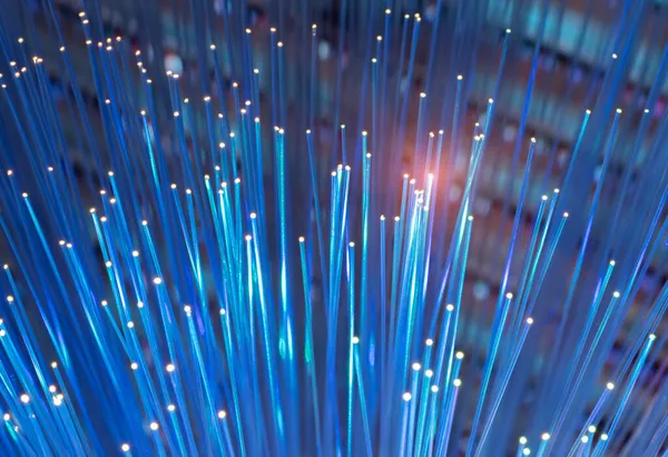 광섬유 네트워크 케이블의 추상적 — 스톡 사진