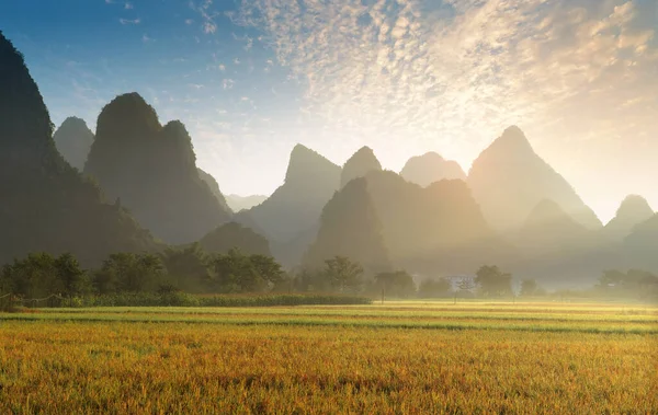 Landskap Bama Guangxi Kina — Stockfoto