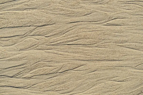 Muster Der Sanderosion Machen Schöne Linie Und Kurve Strand — Stockfoto