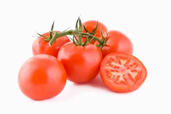 Red tomatoes isolated — Stock Photo, Image