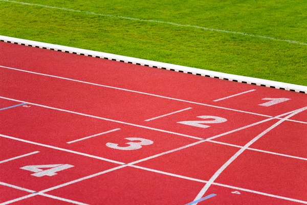 Sport track rijstroken — Stockfoto