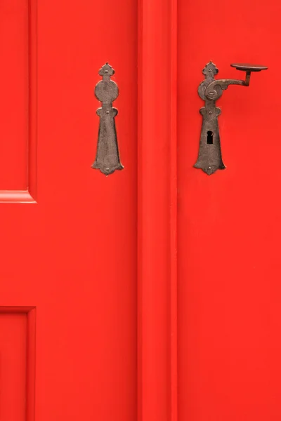 Puerta roja — Foto de Stock