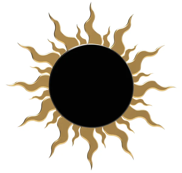 Black sun — Stock Photo, Image