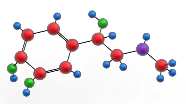 Molecule of epinephrine — Stock Photo, Image