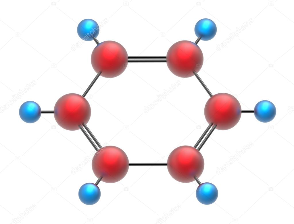 Molecule of benzene