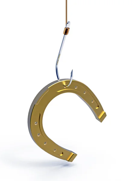 Horseshoe on the hook — Stock Photo, Image