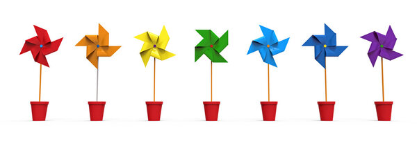 Цветное колесо
