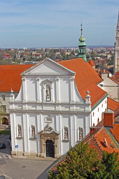 Церква Святої Катерини, Загреб, Хорватія — стокове фото