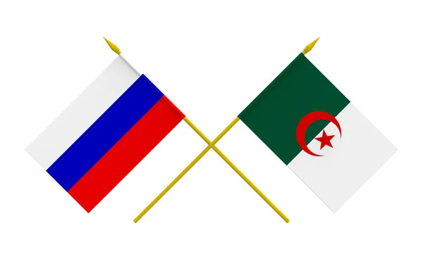 Banderas, Argelia y Rusia —  Fotos de Stock
