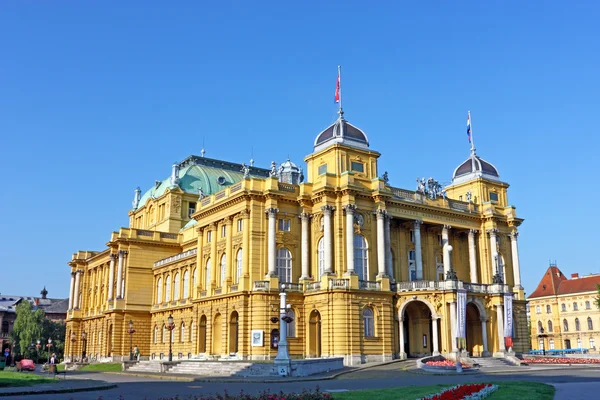 Teatro Nacional Croata em Zagreb — Fotografia de Stock