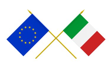 Bayraklar, İtalya ve Avrupa Birliği