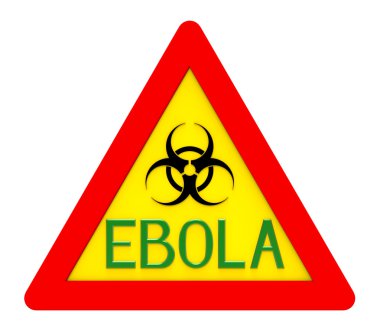 Ebola biyolojik tehlike işareti