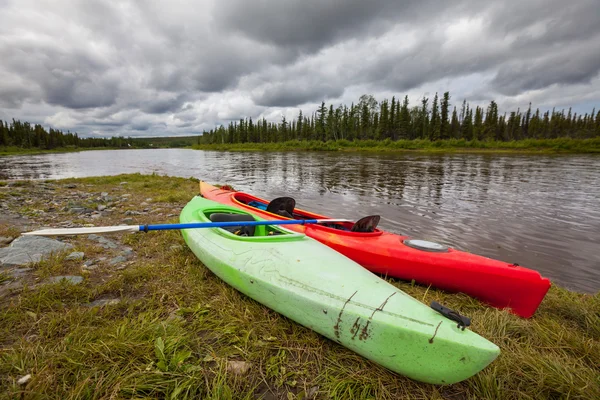 Kajak auf alaska — Stockfoto