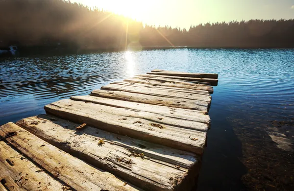 Lago y sol —  Fotos de Stock