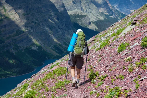 Caminhada no glaciar — Fotografia de Stock