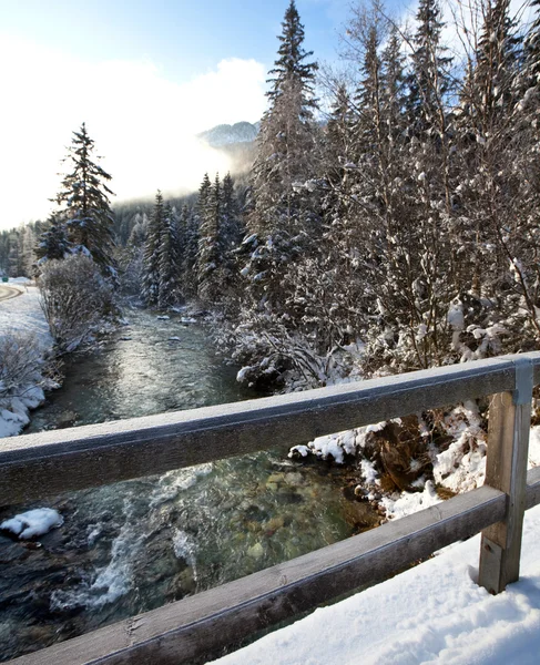 Tél a hegyekben — Stock Fotó