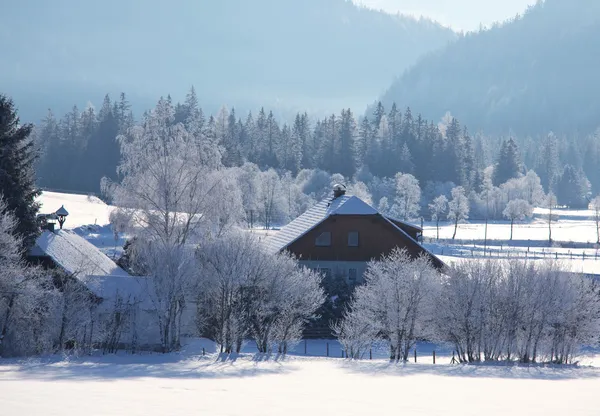 Winter in Alp mountains — Stock Photo, Image