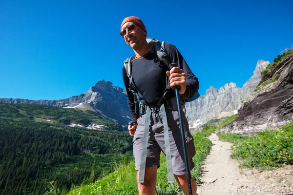 Randonnée dans Glacier Park — Photo