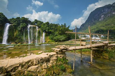 Waterfall in Vietnam clipart