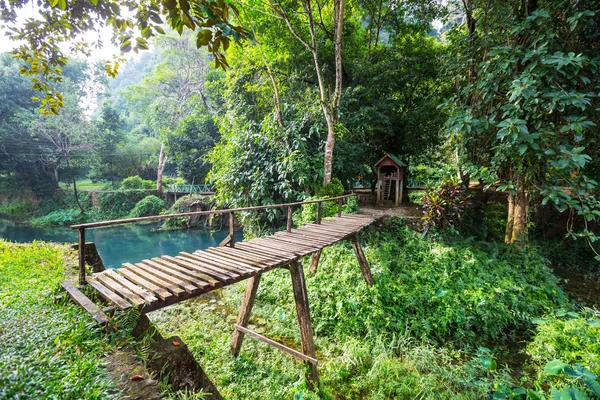 Ponte di legno — Foto Stock