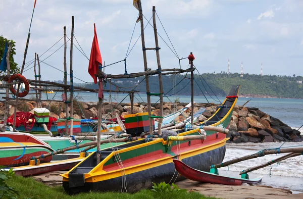 Sri Lanka 'da tekne — Stok fotoğraf