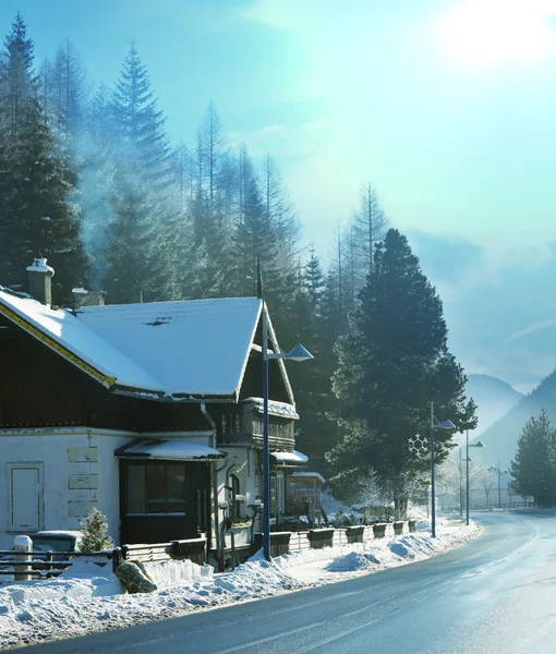 Winter in Alp mountains — Stock Photo, Image