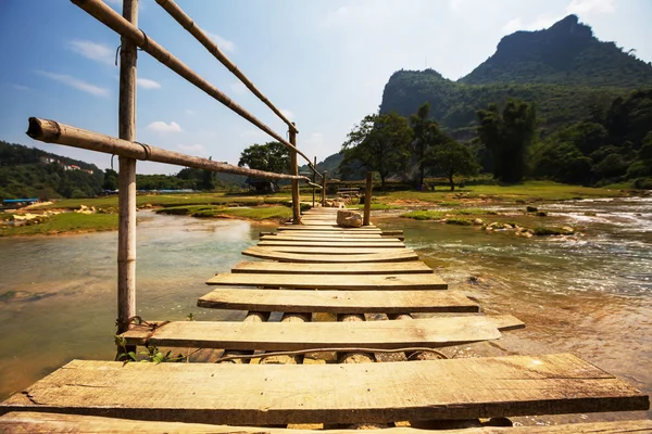 Řeka ve Vietnamu — Stock fotografie