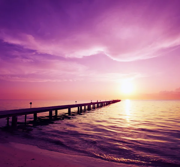 Promenade op strand — Stockfoto