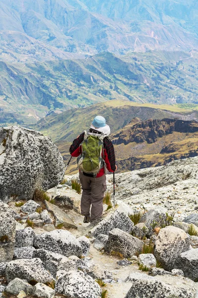 Escursione nelle montagne boliviane — Foto Stock