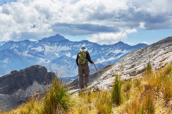 Hike in Bolivian mountains — Stock Photo, Image