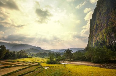 Landscapes in Laos clipart