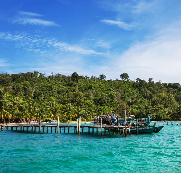 Ilha tropical — Fotografia de Stock