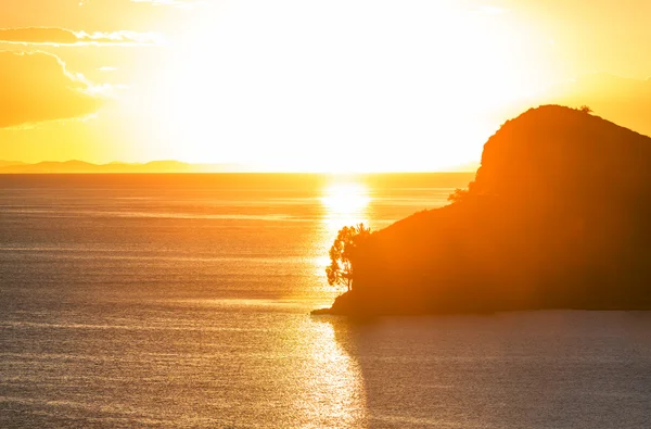 Sunset on Titicaca — Stock Photo, Image