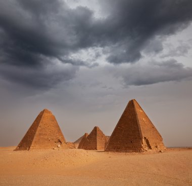 Pyramid in Sudan clipart