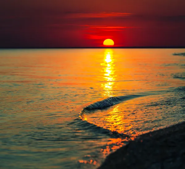 Tramonto sul mare — Foto Stock