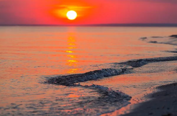 Moře při západu slunce — Stock fotografie