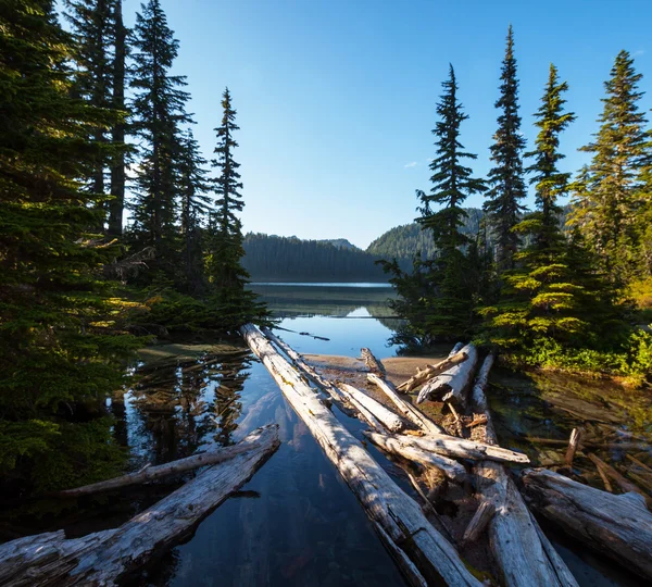 Lago en las montañas — Foto de Stock