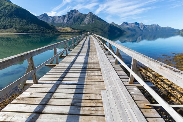 Strandpromenade in Norwegen — Stockfoto