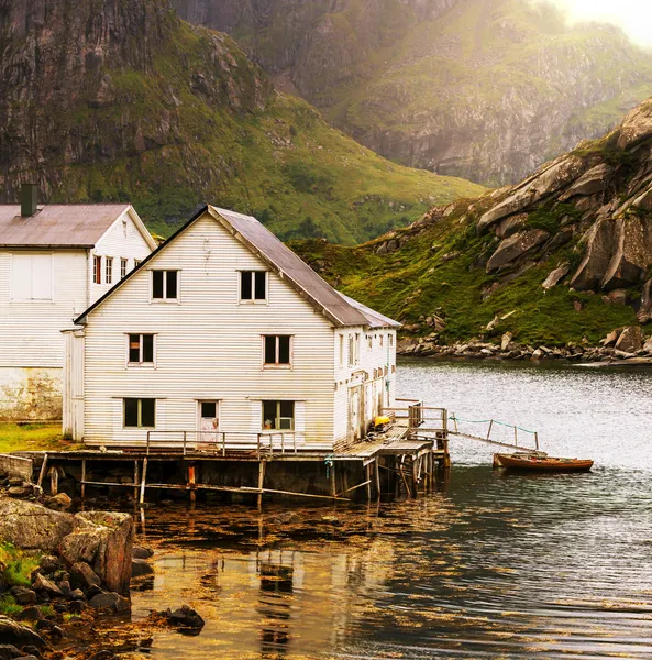 Hütten in Norwegen — Stockfoto