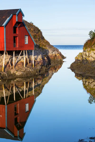 Καλύβες στη Νορβηγία — Φωτογραφία Αρχείου