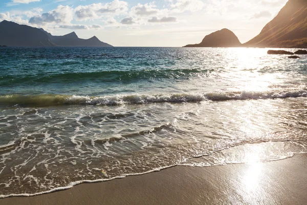 Praia em Lofoten — Fotografia de Stock