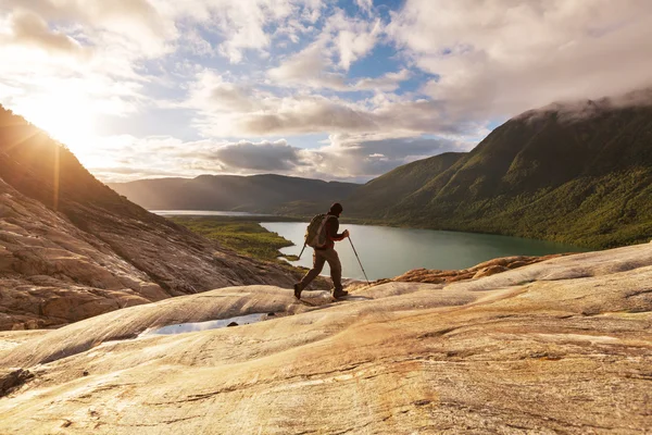 Escursione in Norvegia — Foto Stock